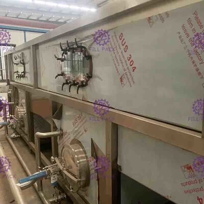 Esterilizador da máquina de embalagem da garrafa de Sectionalized 500ml para a bebida não carbonatada