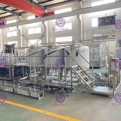 O lichi misturado Juice Preparation Equipment Plant System do chá 3000L/H da bebida Flavored