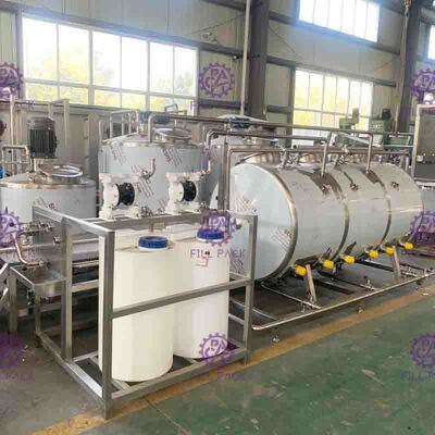 Bebida Flavored Juice Mixing Processing Line 7000L/H com esterilizador da placa do UHT