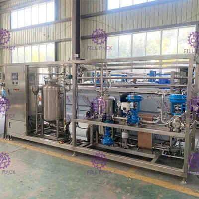 Bebida Flavored Juice Mixing Processing Line 7000L/H com esterilizador da placa do UHT