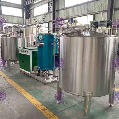 Bebida Flavored Juice Mixing Processing Line 7000L/H com esterilizador da placa do UHT
