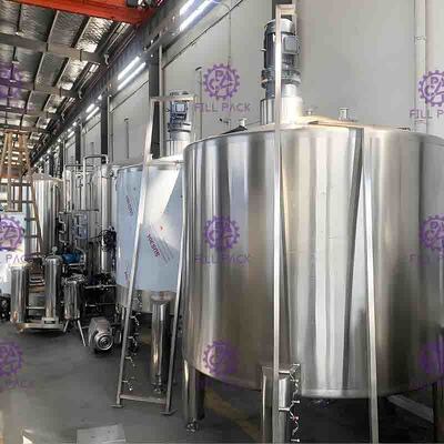 Bebida Flavored Juice Mixing Processing Line 7000L/H com esterilizador da placa do UHT
