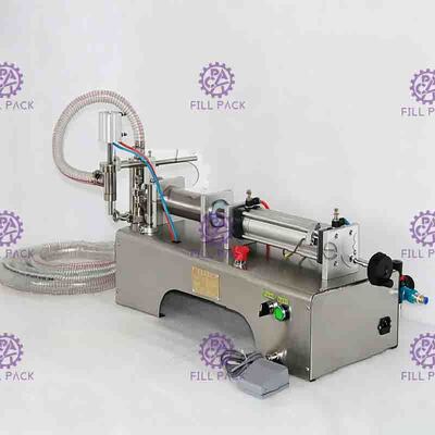 máquina de enchimento pneumática da água mineral de máquina de enchimento da pasta 25bpm com interruptor de pé