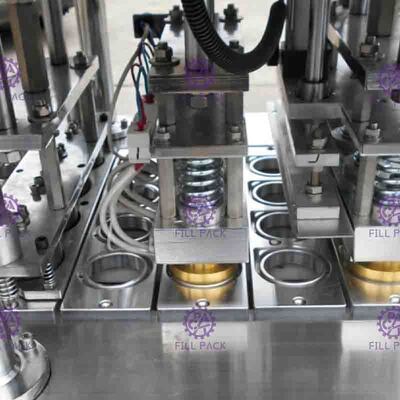 8 linhas dispositivo de empacotamento de selagem de enchimento da planta da máquina da selagem da lavagem automática do copo