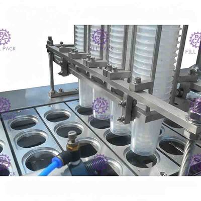 8 linhas dispositivo de empacotamento de selagem de enchimento da planta da máquina da selagem da lavagem automática do copo