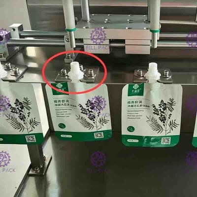 Semi automático levante-se bocais Juice Milk do Desktop 10 da máquina de enchimento da água do malote