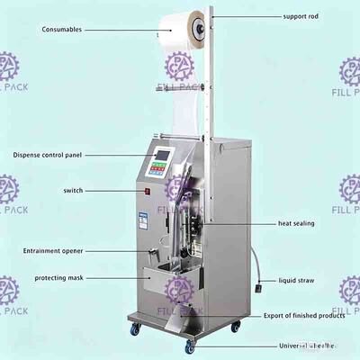Máquina de selagem de enchimento do saquinho 1000BPH líquido pequeno para a água potável ou o suco
