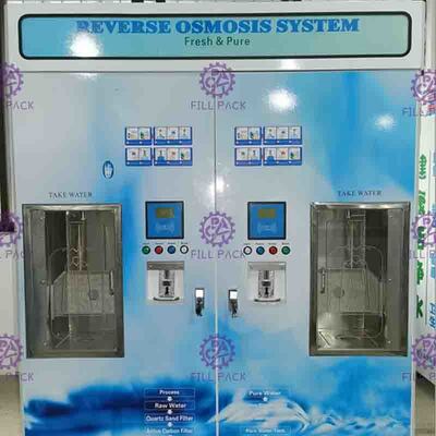 Máquina de venda automática de água mineral RO 9 estágios com membrana 4040