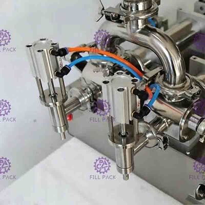 máquina de enchimento líquida pneumática semi auto da pasta 1000ml