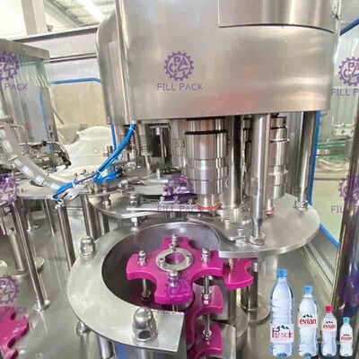 Linha pura bebendo automática planta da máquina de enchimento da água da pequena escala para garrafas plásticas do ANIMAL DE ESTIMAÇÃO