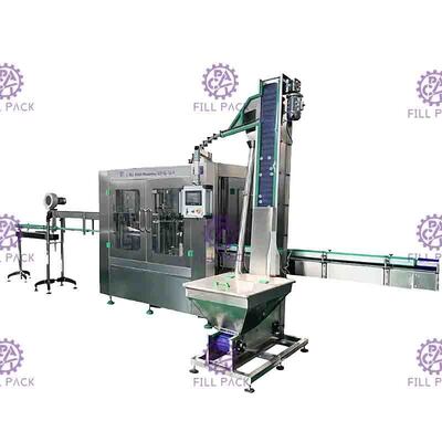 Linha pura bebendo automática planta da máquina de enchimento da água da pequena escala para garrafas plásticas do ANIMAL DE ESTIMAÇÃO