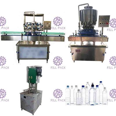 Máquina de enchimento automática da água potável 2000BPH para a garrafa pequena do ANIMAL DE ESTIMAÇÃO