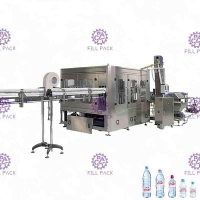 Linha de máquina de embalagem de garrafas de plástico