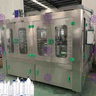 Máquina de enchimento de alta velocidade da água mineral, máquina automática de Monoblock de 18 cabeças
