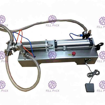 máquina de enchimento pneumática do líquido da pasta da única cabeça 0.6mpa