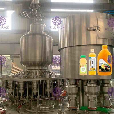 Monoblock 3 em 1 máquina de enchimento quente apropriada para o engarrafamento do suco
