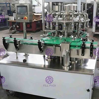 Fruto Juice Beverage Hot Filling Machine de 1500BPH 0-2L para a tração Ring Cap da garrafa de vidro
