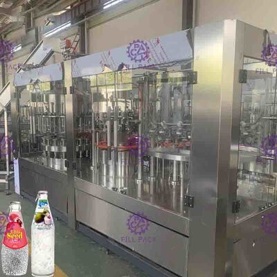 Máquina automática 3 de Juice Fruit Pulp Filling Capping em 1 bebida do grânulo de Monoblock