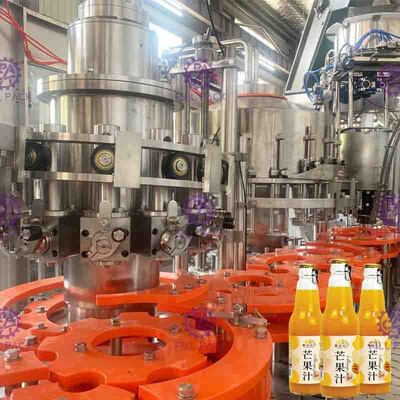 Máquina automática 3 de Juice Fruit Pulp Filling Capping em 1 bebida do grânulo de Monoblock