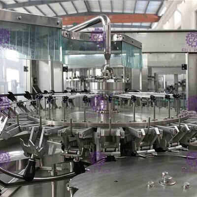 6000BPH Juice Filling Machine com sistema de fluxo traseiro com sontrol do PLC
