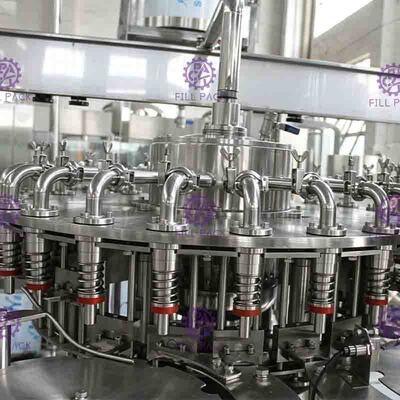 6000BPH Juice Filling Machine com sistema de fluxo traseiro com sontrol do PLC
