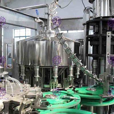 completamente não - máquina de enchimento automática da bebida do suco do gás 4.2Kw para a garrafa de vidro