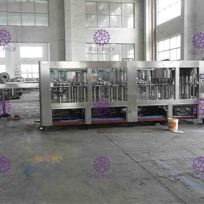 Máquina de enchimento líquida de Monoblock, 5 em 1 enchimento plástico do suco da polpa da garrafa