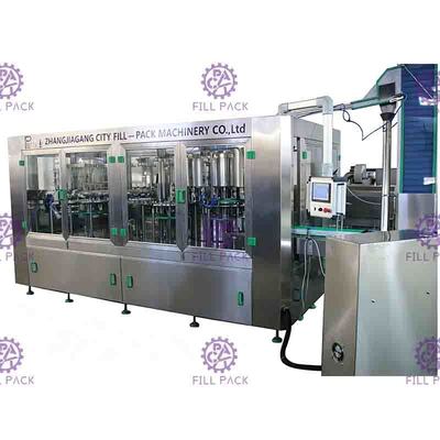 Posição de pulverização de Juice Bottle Packing Machine 4 da manga de 10000BPH 330ml