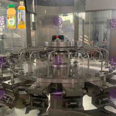 O plástico da máquina de enchimento do suco da polpa da capacidade alta engarrafa o controle do PLC