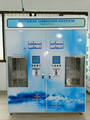 Máquina de venda automática de água mineral RO 9 estágios com membrana 4040
