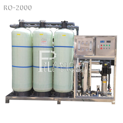 Esterilizador UV do sistema potável da purificação da osmose reversa do RO da máquina do tratamento da água 2000LPH