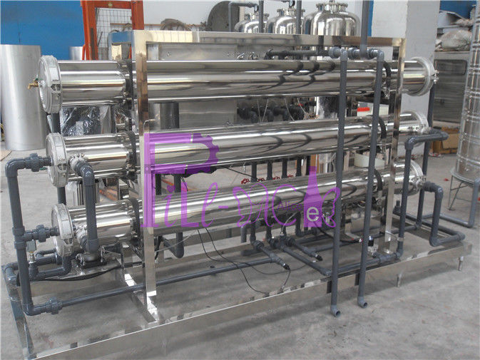 Sistema de aço inoxidável do tratamento da água da membrana do Ro, máquina do purificador da água