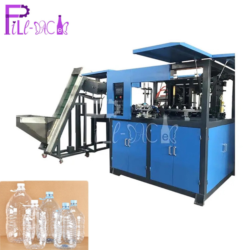 Máquina/Equipamento de Moldagem por Sopro de Garrafa PET Completa Automática 2 Cavidades Para 3 - 5L