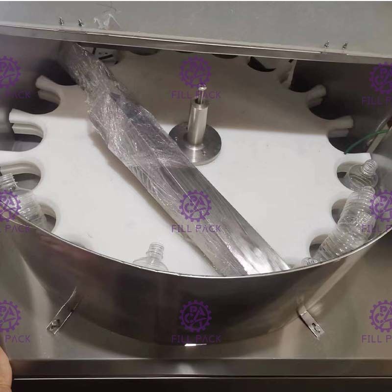 Tipo redondo máquina da placa de classificação pequena da garrafa para o sistema de enchimento da água