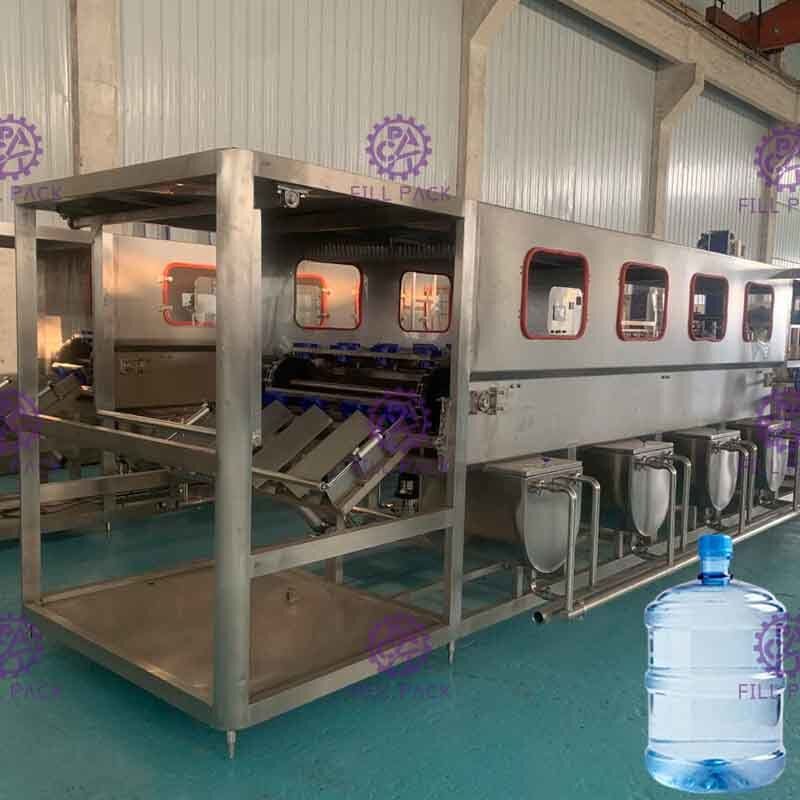 3 automáticos em 1 linha de enchimento da água com a máquina da selagem da garrafa do galão 600 Barrel/H