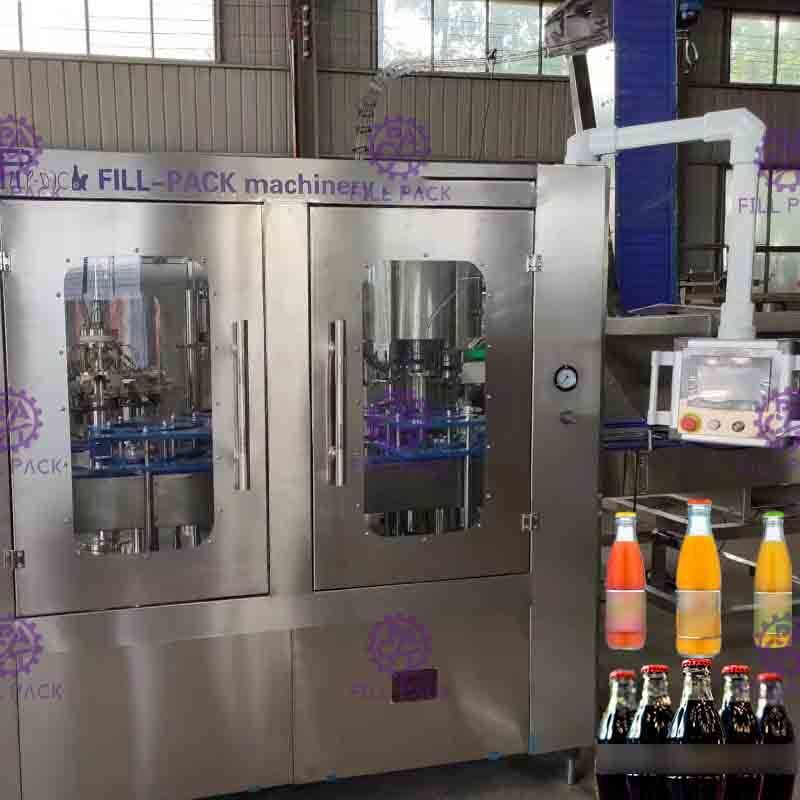 3 em 1 máquina tampando de enchimento de lavagem de Monoblock para a bebida/vinho do suco