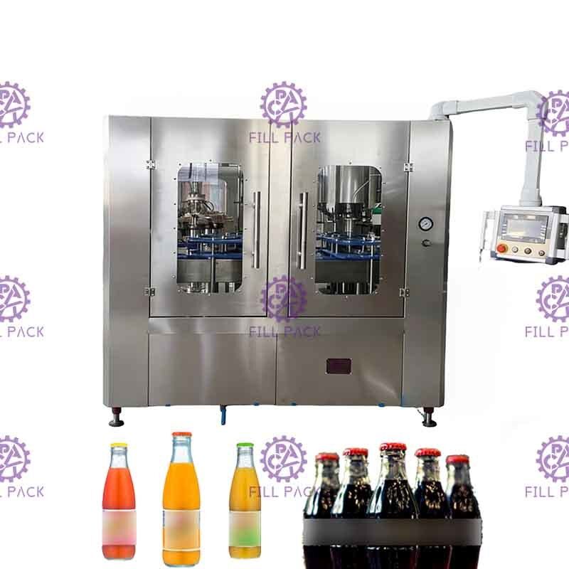Carbonated que processa a linha de enchimento do refresco com auto conexão 8000BPH