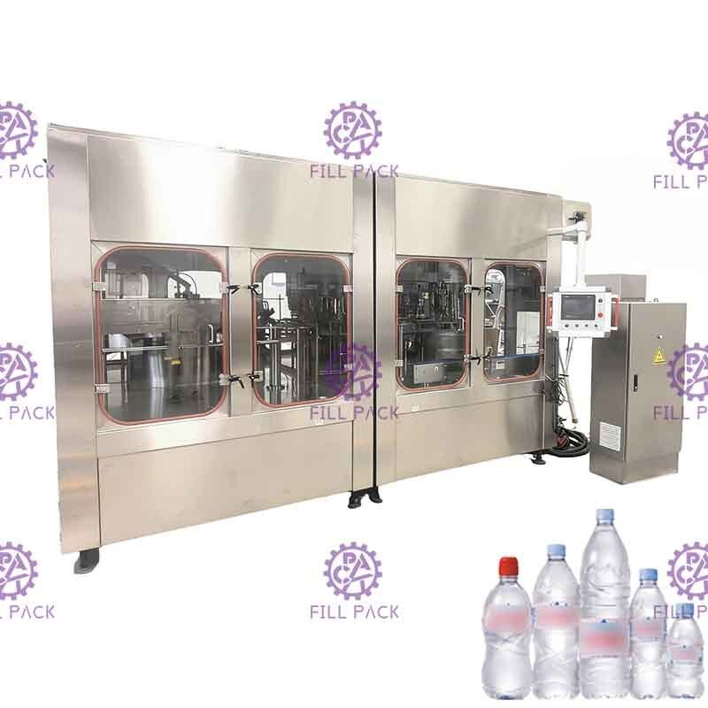 Água de garrafa bebendo pura 3 do ANIMAL DE ESTIMAÇÃO em 1 equipamento/planta/máquina/sistema/linha do capsulador do enchimento da arruela de Monoblock
