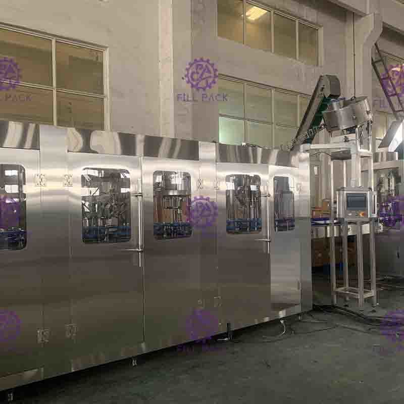 32 - 32 - 10 Máquina de Enchimento de Garrafas com Alimentação Automática de Tampa de Alumínio