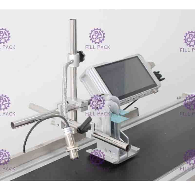Velocidade automática de 75 m/min Máquina de codificação a jato de tinta de alta resolução para código de data/logotipo