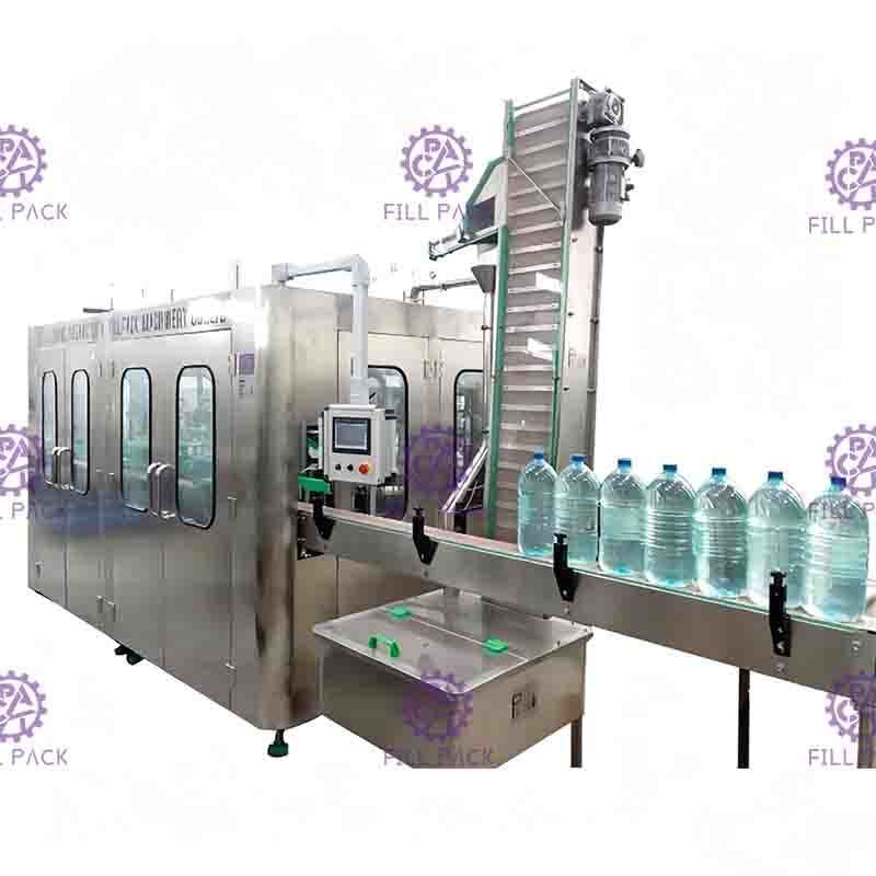 3L / mineral plástico 3 da máquina de enchimento da água de garrafa 5L/10L em 1 1500BPH