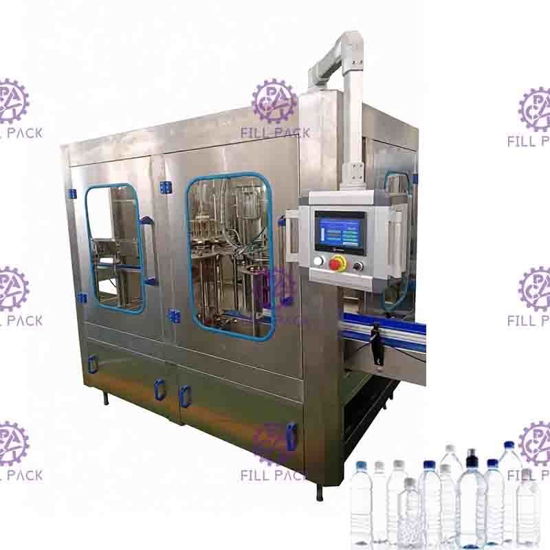 Máquina de enchimento grande do vácuo da garrafa de 12 cabeças com o transporte de alimentação Chain