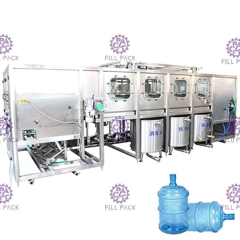 3 / Equipamento/planta/máquina/sistema/linha do capsulador do enchimento da arruela da água de garrafa 5 galões/20L