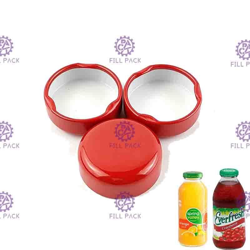 tampão de parafuso do metal do folha de Flandres de 38mm 43mm Juice Glass Bottle Caps Lid 48mm 53mm 58mm