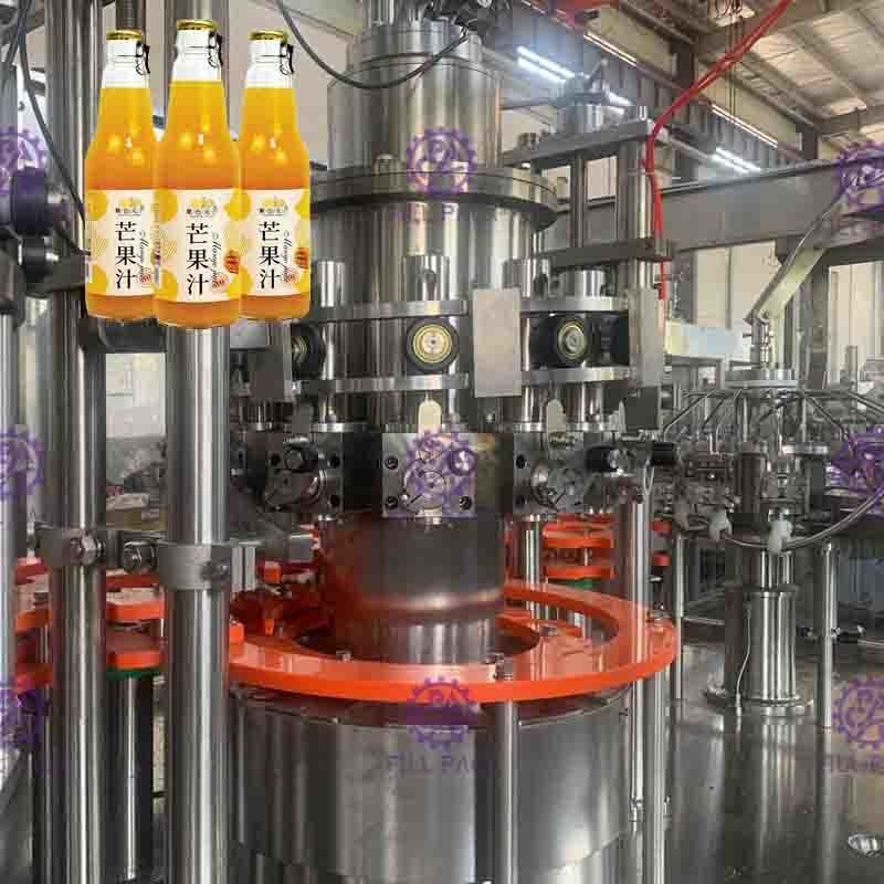 Máquina de enchimento quente giratória